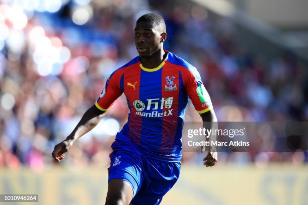 Sullay Kaikai of Crystal Palace during the Pre-Season Friendly between Crystal Palace and Toulouse at Selhurst Park on August 4, 2018 in London,...