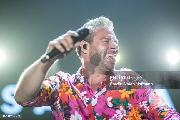 Sasha performs during the 'Musik@Park' Summer Party at Europapark on August 4, 2018 in Rust, Germany.