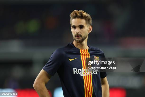 Barcelona Goalkeeper Jokin Ezkieta looks on prior a match between FC Barcelona and AS Roma as part of International Champions Cup 2018 at AT&T...