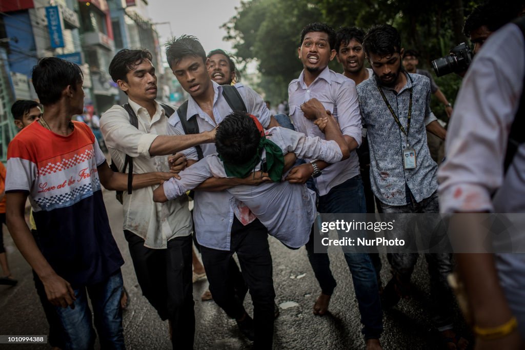 Clash During Students Protest