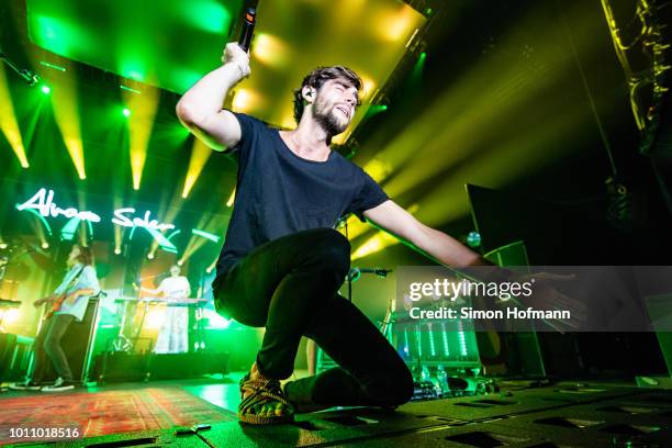 Alvaro Soler performs during the 'Musik@Park' Summer Party at Europapark on August 4, 2018 in Rust, Germany.