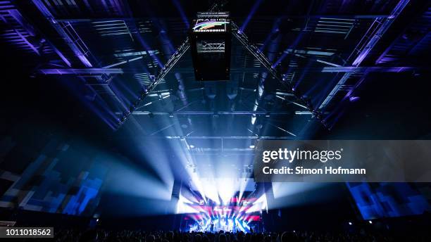 General view as Alvaro Soler performs during the 'Musik@Park' Summer Party at Europapark on August 4, 2018 in Rust, Germany.