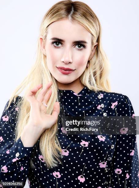 Emma Roberts of FX's 'American Horror Story: Apocalypse' poses for a portrait during the 2018 Summer Television Critics Association Press Tour at The...