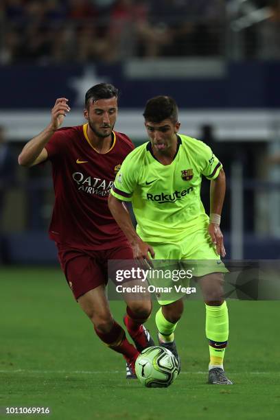 Raúl Jiménez of Barcelona controls the ball during a match between FC Barcelona and AS Roma as part of International Champions Cup 2018 at AT&T...