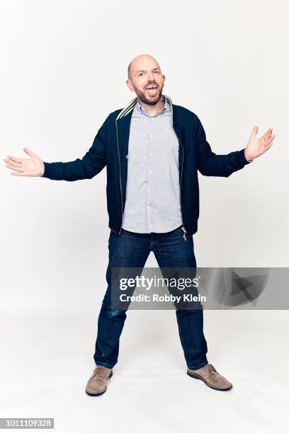 Paul Scheer of Crackle's 'Rob Riggle's Ski Master Academy' poses for a portrait during the 2018 Summer Television Critics Association Press Tour at...