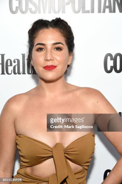 Actor Audrey Esparza attends the Women's Health & Cosmo Party Under the Stars at Bridgehampton Tennis and Surf Club on August 4, 2018 in...