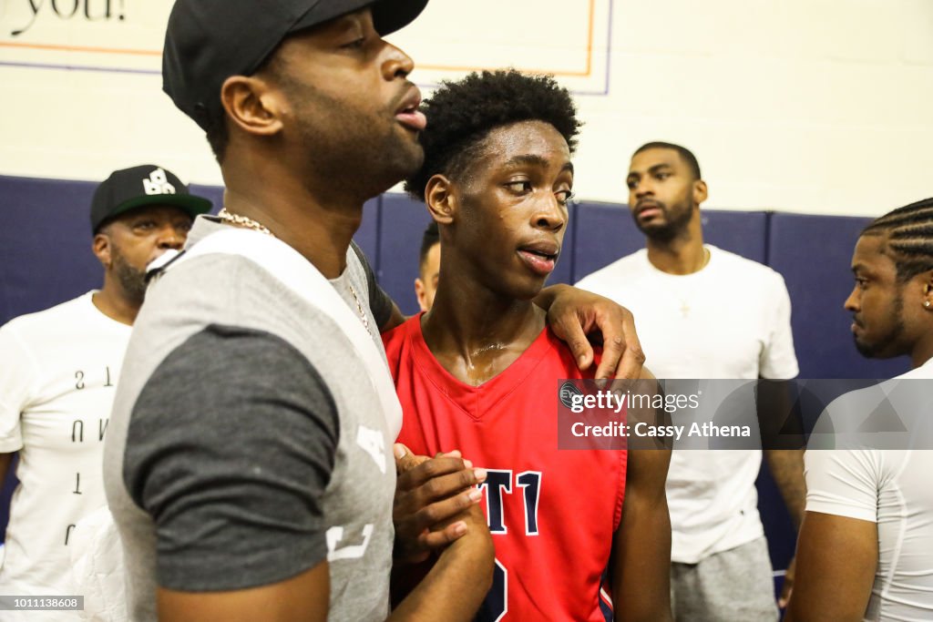 LeBron James and Dwyane Wade Watch Zaire Wade's AAU game