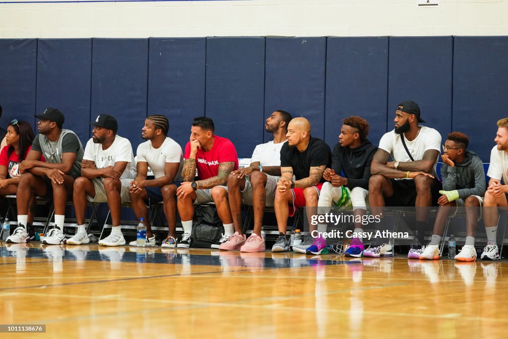 LeBron James and Dwyane Wade Watch Zaire Wade's AAU game