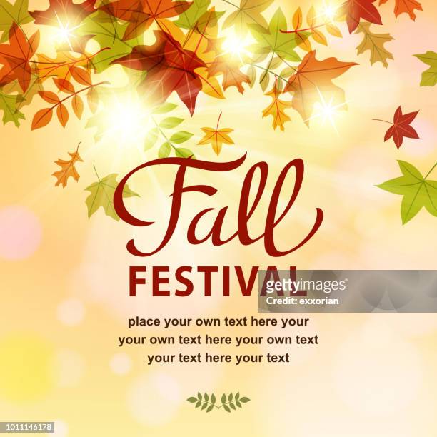 fall festival invitation - traditional festival stock illustrations