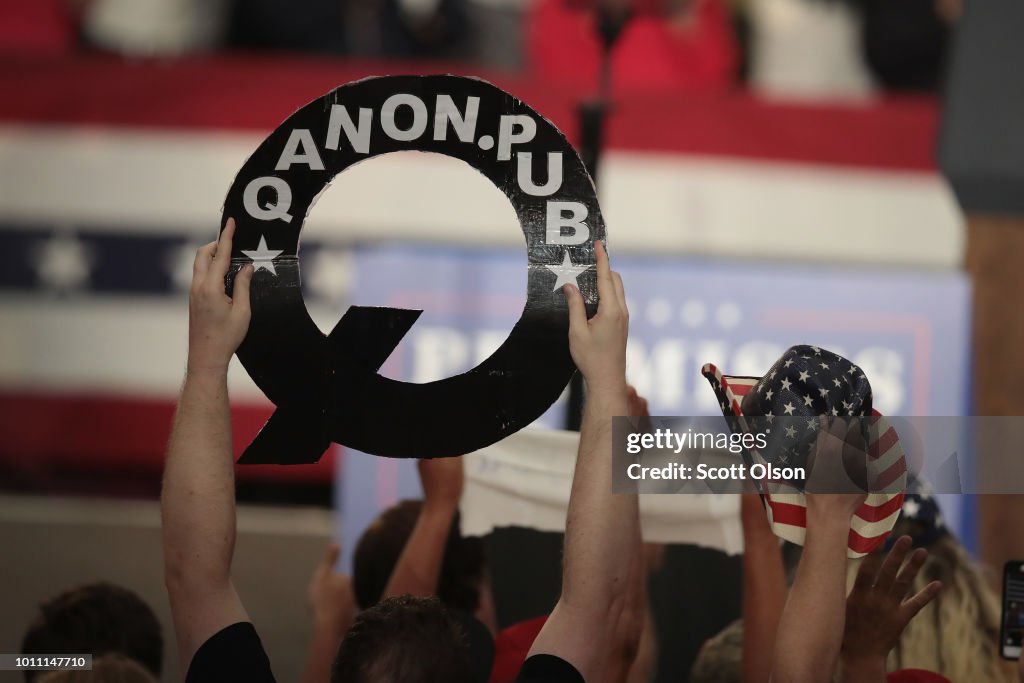 Donald Trump Holds Rally, Campaigns For Troy Balderson, In Ohio