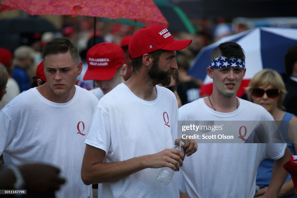 Donald Trump Holds Rally, Campaigns For Troy Balderson, In Ohio