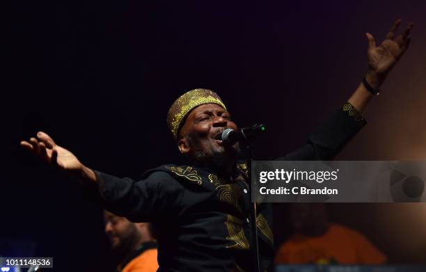 Jimmy Cliff performs on stage during Day 3 of Bestival 2018 at Lulworth Estate on August 4, 2018 in Lulworth Camp, England.