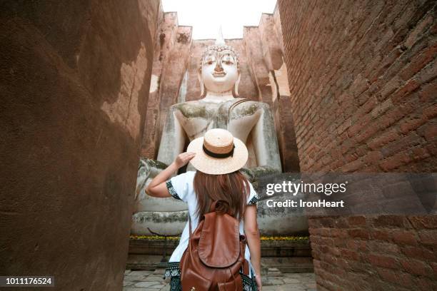 travel in sukhothai, thailand. - thailand travel stock pictures, royalty-free photos & images