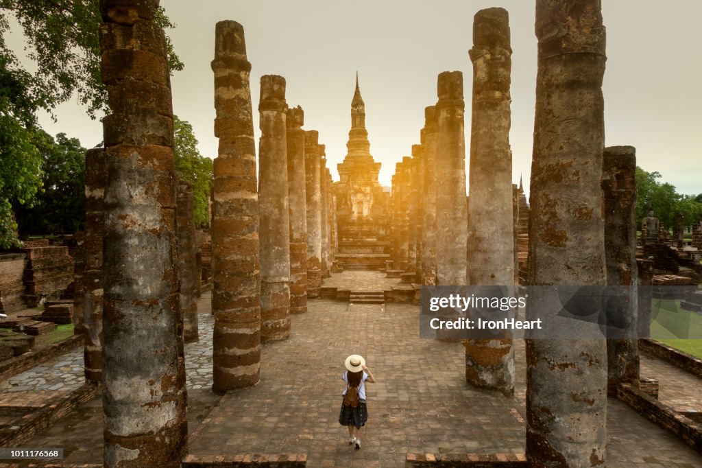 Travel in Sukhothai, Thailand.