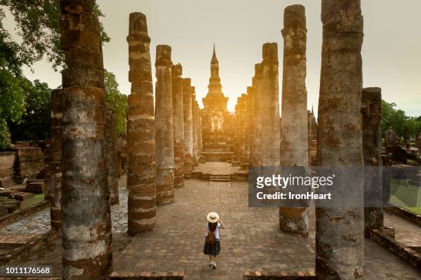 travel in sukhothai, thailand. - sukhothai stock pictures, royalty-free photos & images