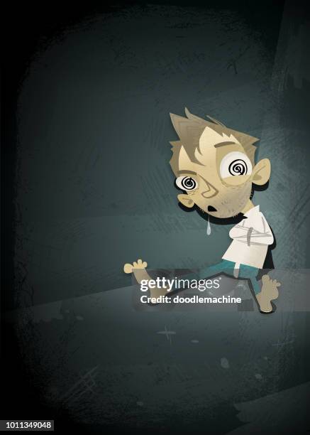 stockillustraties, clipart, cartoons en iconen met insane! - dwangbuis