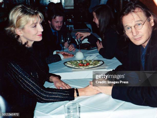 Liam Neeson and Natasha Richardsone circa 1997 in New York City.