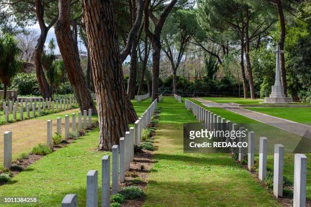 Commonwealth War Cemetery project Louis de Soisson Mure Aureliane Testaccio district Rome Lazio Italy Europe.