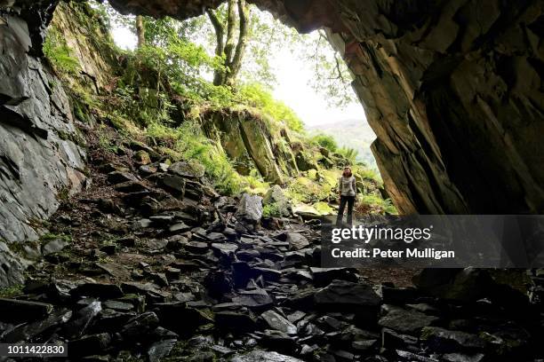 cavern entrance - english lake district - english lake district bildbanksfoton och bilder