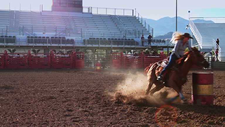 Barrel Racers Rodeo 105 Rodeo Barrel Racing Stock Videos, Footage, & 4K Video Clips - Getty ...
