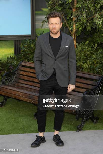 Ewan McGregor attends the European Premiere of 'Christopher Robin' at BFI Southbank on August 5, 2018 in London, England.