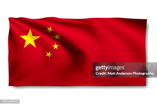 china - chinese flag - chinese vlag stockfoto's en -beelden