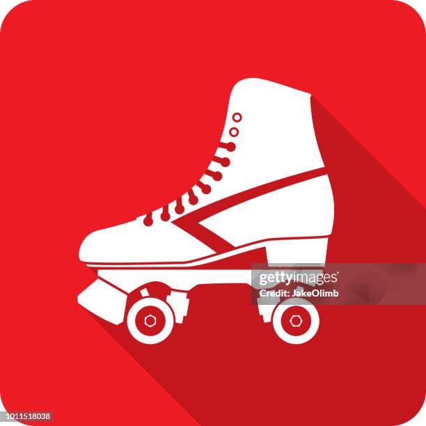 ilustraciones, imágenes clip art, dibujos animados e iconos de stock de silueta del icono de patín - patinaje sobre ruedas