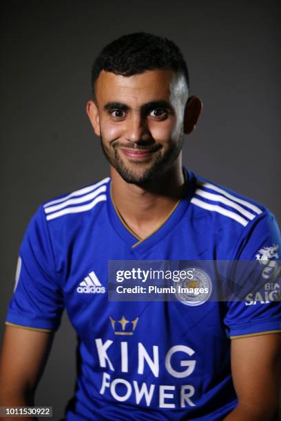 Leicester City unveil new signing Rachid Ghezzal at Belvoir Drive Training Complex on August 03, 2018 in Leicester, United Kingdom.