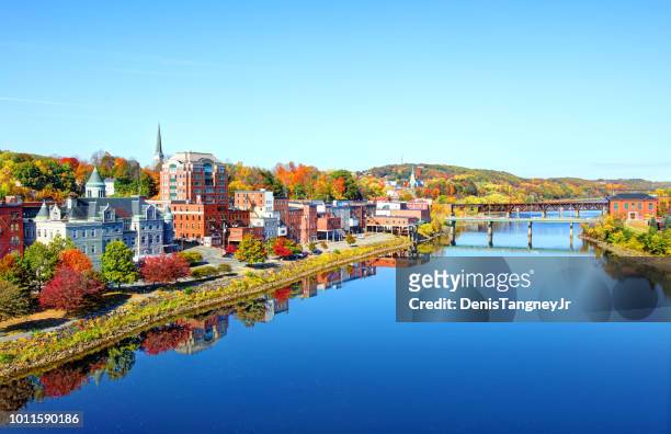 autumn in augusta maine - augusta maine stock pictures, royalty-free photos & images