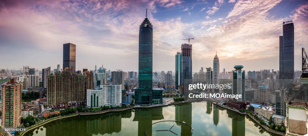 Urban landscape in Wuhan,China