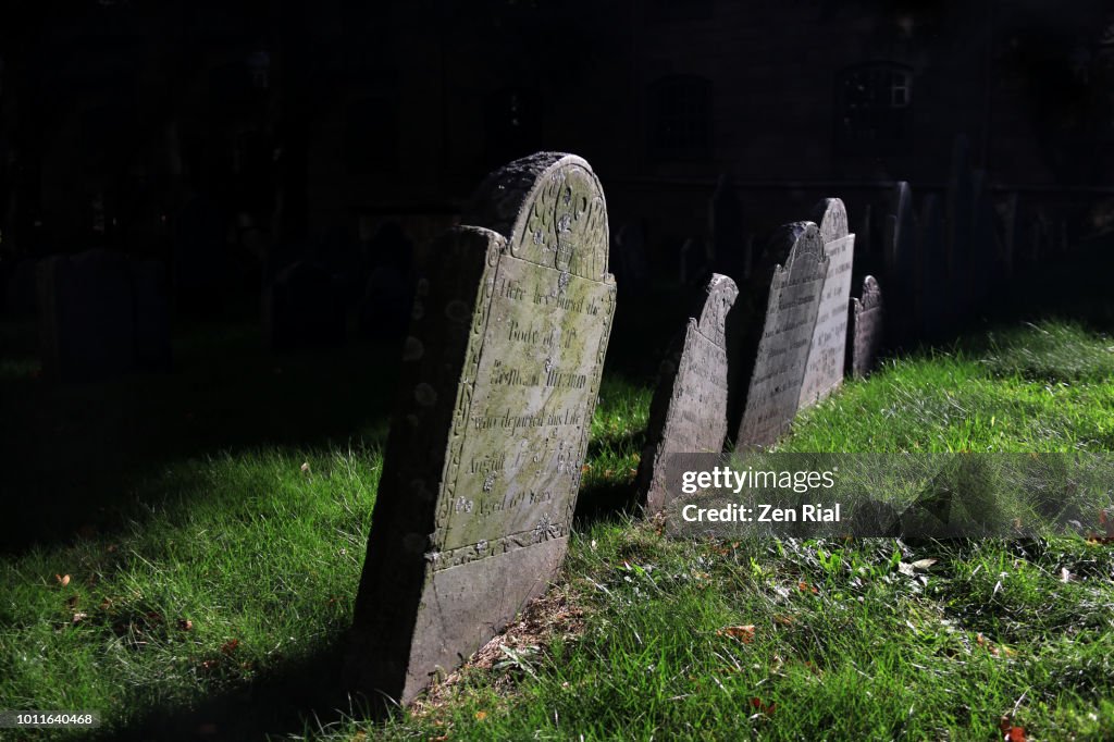 King's Chapel Burying Ground in downtown Boston, Massachusetts