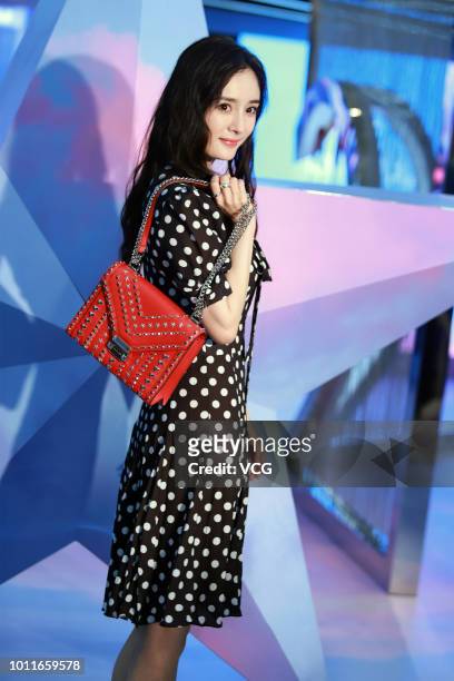 Actress Yang Mi attends the opening ceremony of Michael Kors Whitney pop-up store on August 1, 2018 in Shanghai, China.