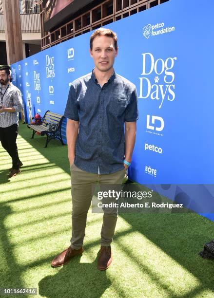 Michael Cassidy attends the premiere of LD Entertainment's "Dog Days" at Westfield Century City on August 5, 2018 in Century City, California.