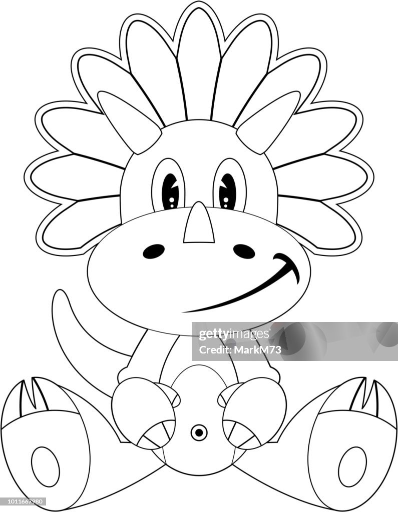Cartoon Triceratops Dinosaur Outline High-Res Vector Graphic - Getty Images Cartoon Triceratops Dinosaur Outline High-Res Vector Graphic - Getty Images