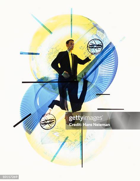 global blue chip - business trip stock illustrations