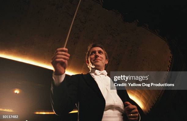 orchestra conductor - orchestra conductor foto e immagini stock
