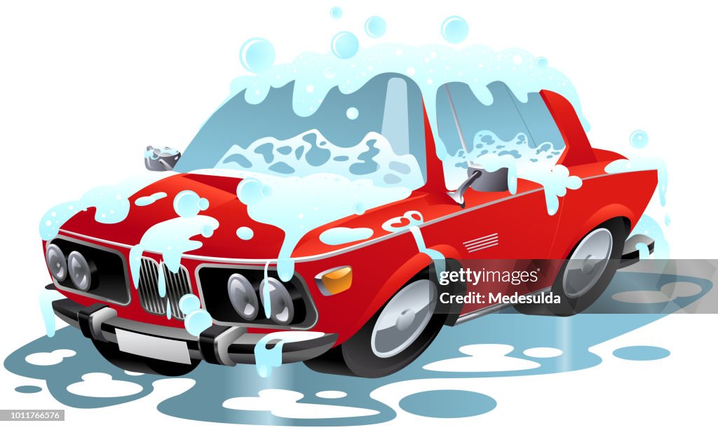 Car Wash Cartoon Symbol Vector High-Res Vector Graphic - Getty Images