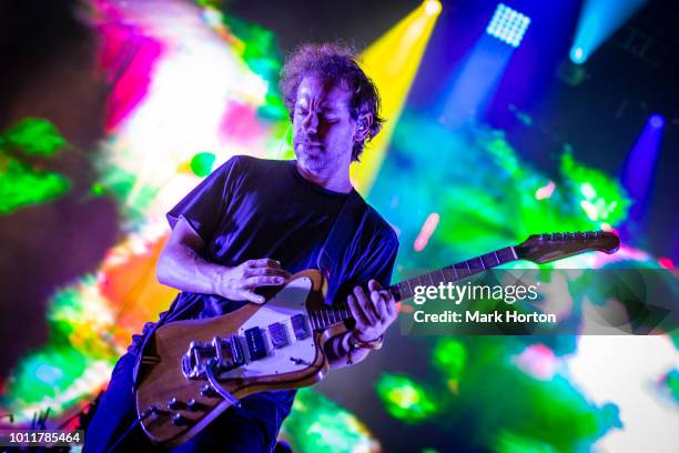 Bryce Dessner of The National performs at the Osheaga Music and Art Festival at Parc Jean-Drapeau on August 5, 2018 in Montreal, Canada.