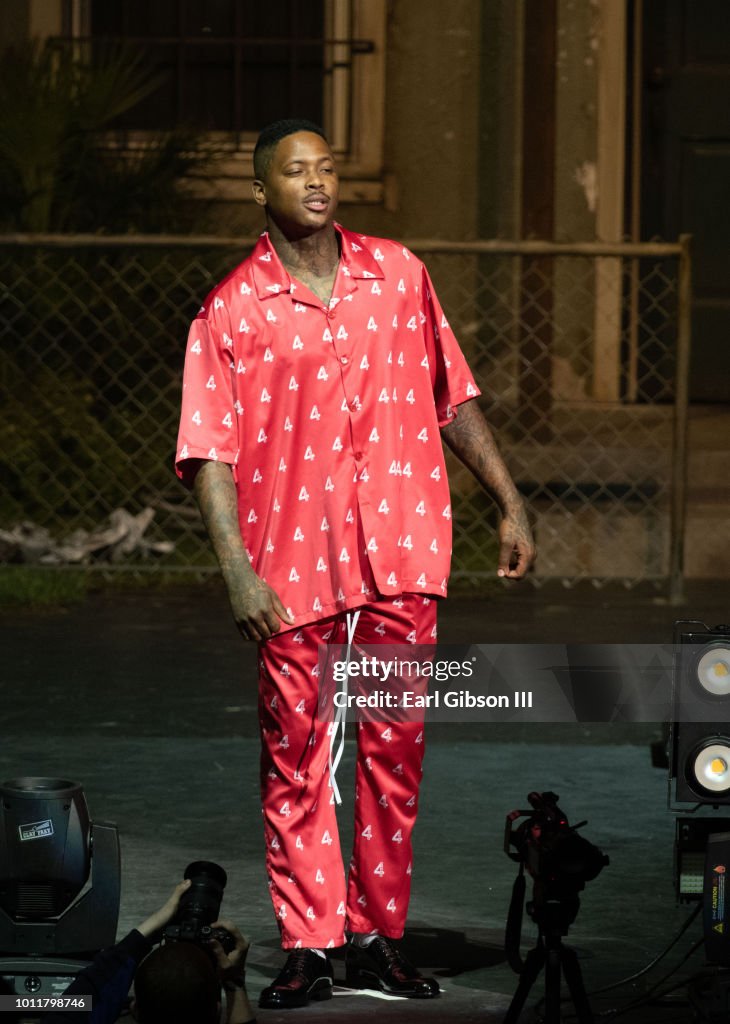Rapper YG hosts his Album Release Concert and 4Hunnid Fashion Show ...