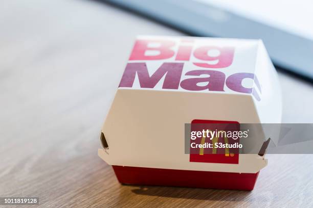 Hong Kong, Hong Kong McDonald's Big Mac is seen in Hong Kong, Hong Kong, on August 02, 2018. McDonald's is giving away free big macs for the burger's...