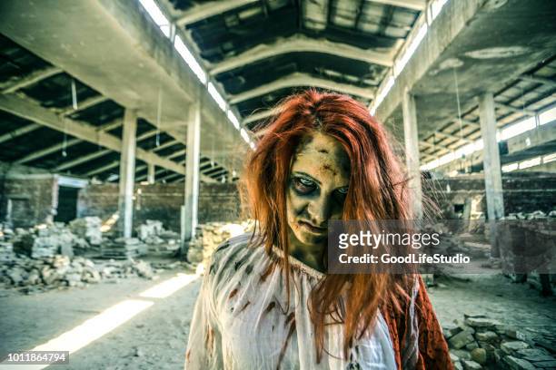 zombie - ugly woman stock pictures, royalty-free photos & images