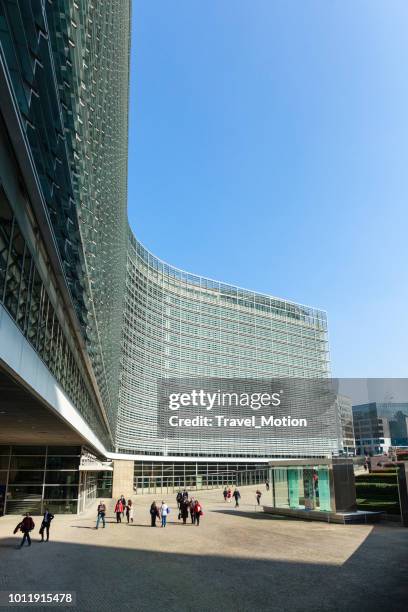 th berlaymont office building of the european commission, brussels - berlaymont stock pictures, royalty-free photos & images