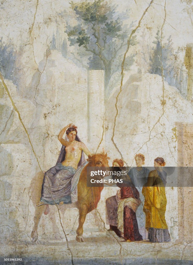 The Abduction of Europe. Roman fresco attributed to Master Chiaro.