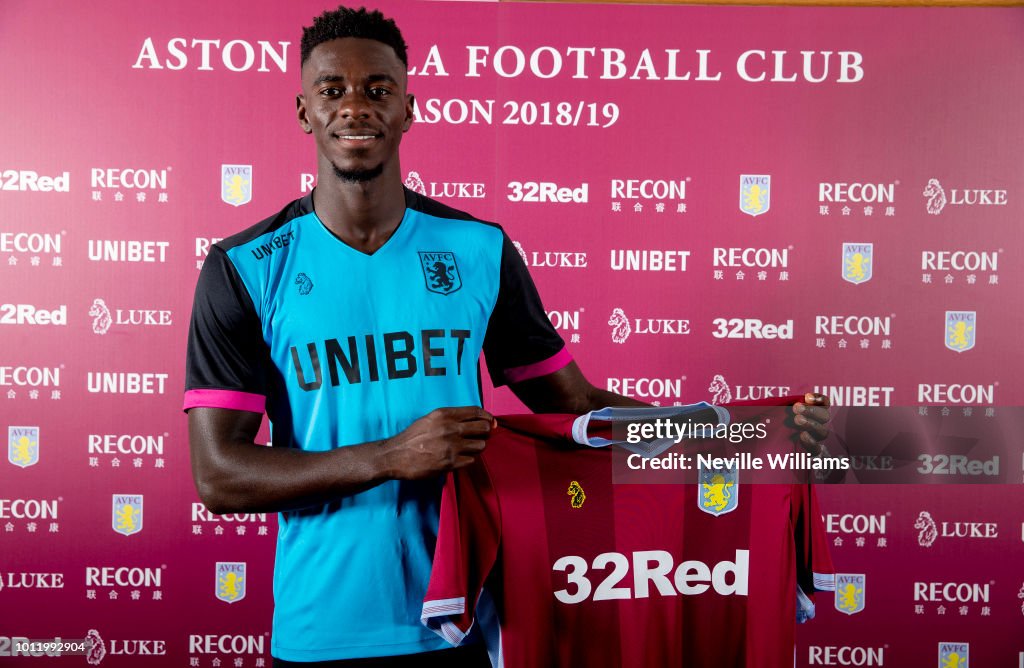 Aston Villa Unveil New Signing Axel Tuanzebe