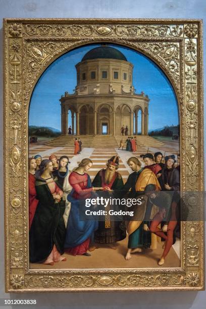 The wedding of Mary and Joseph. Raphael. 1504. Milan. Italy.