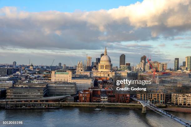 View of London from the Tate Modern. U.K.