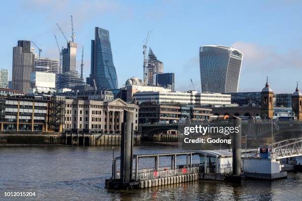 View of London from the Tate Modern. U.K.