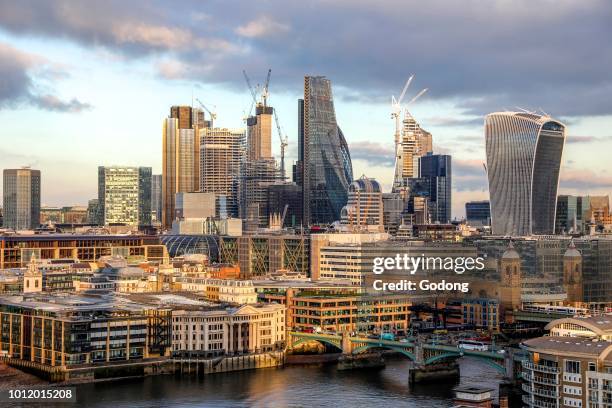 View of London from the Tate Modern. U.K.