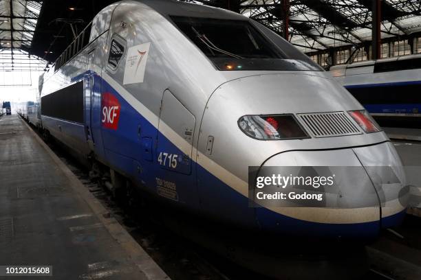 The TGV operated by the SNCF. Gare de Lyon. Paris. France.