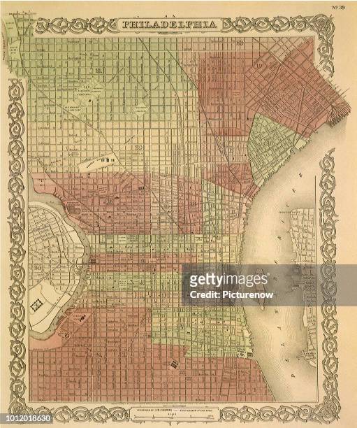 Plan of Philadelphia 1865, Colton, G.W.